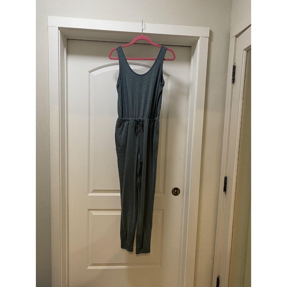 Girlfriend Collective Reset Jumpsuit Womens XS Green Sleeveless Lounge Wear Soft